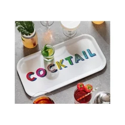 Les Plateaux<Jamida Plateau apéritif rectangulaire "Cocktail" multicolore,