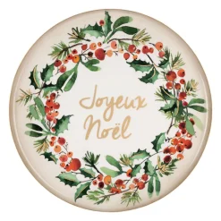 Les Plateaux<Côté Table Plateau en fer 35 cm Joyeux Noël,