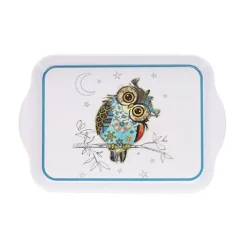 Les Plateaux<Kiub Plateau en mélamine Kook Chouette,