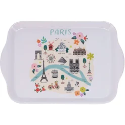 Les Plateaux<Kiub Plateau en mélamine Paris Je T'adore Plans,