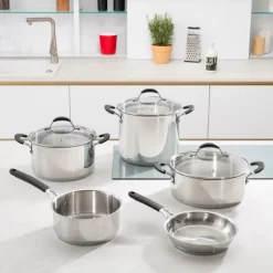 Poêles Inox<LAGOSTINA Poêle inox Tempra,