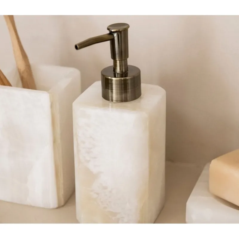 Coin Lavabo|Coin Douche Et Bain<Andrea House Pompe à savon Marbre Blanc,