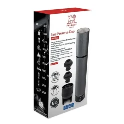 Ustensiles Pour Le Vin<PEUGEOT Pompe à vide Line Preserve Duo Carbone,
