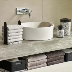 Coin Lavabo|Coin Douche Et Bain<Aquanova Porte Serviette Invité Néro Alba,