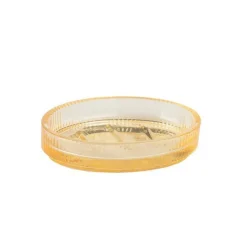 Coin Lavabo<Andrea House Porte-savon Strié Gold en verre,