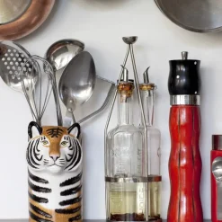 Vases|Objets Insolites<Quail Ceramics UK Pot à ustensiles Tigre,