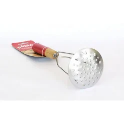 Ustensiles En Inox<PEBBLY Presse-purée inox/bambou rouge,