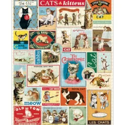 Les Jeux D'Intérieur<Cavallini & Co Puzzle 1000 pièces Chats,
