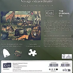Les Jeux D'Intérieur<Kiub Puzzle de 1000 pièces Animaux de la Savane,
