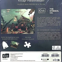 Les Jeux D'Intérieur<Kiub Puzzle de 1000 pièces Animaux Marins,