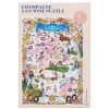 Les Jeux D'Intérieur<Water & Wine Puzzle de 1000 pièces Champagne,