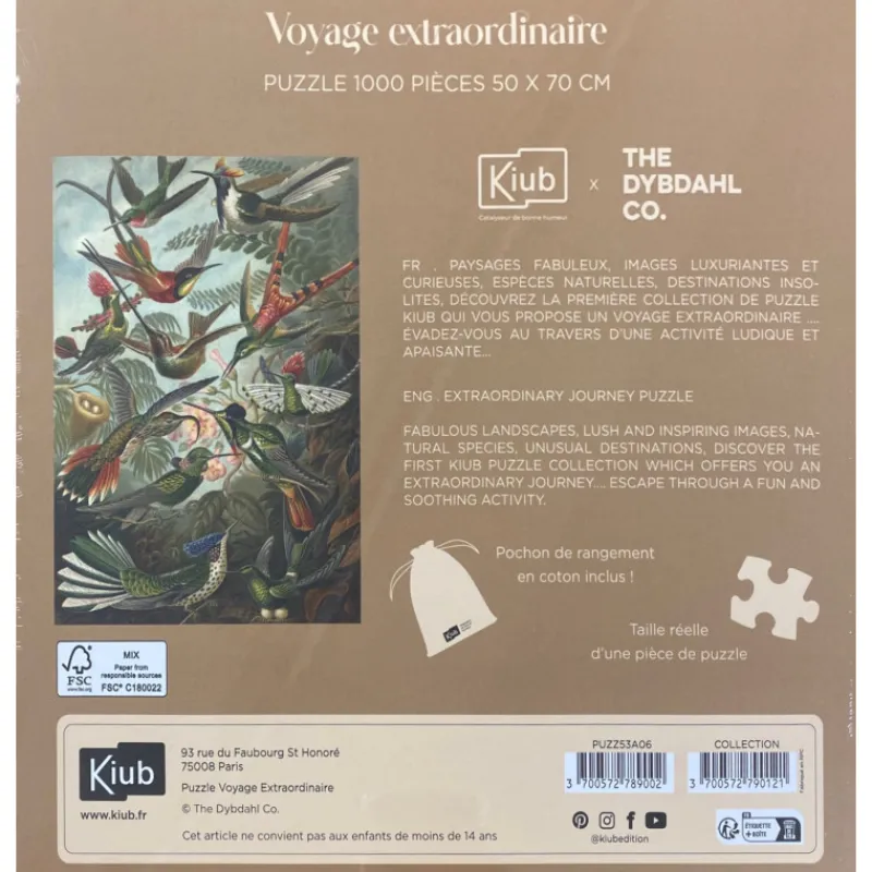 Les Jeux D'Intérieur<Kiub Puzzle de 1000 pièces Oiseaux,