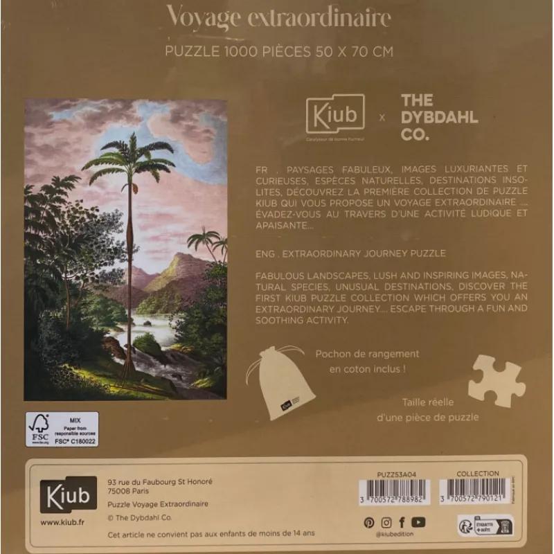 Les Jeux D'Intérieur<Kiub Puzzle de 1000 pièces Palmier,