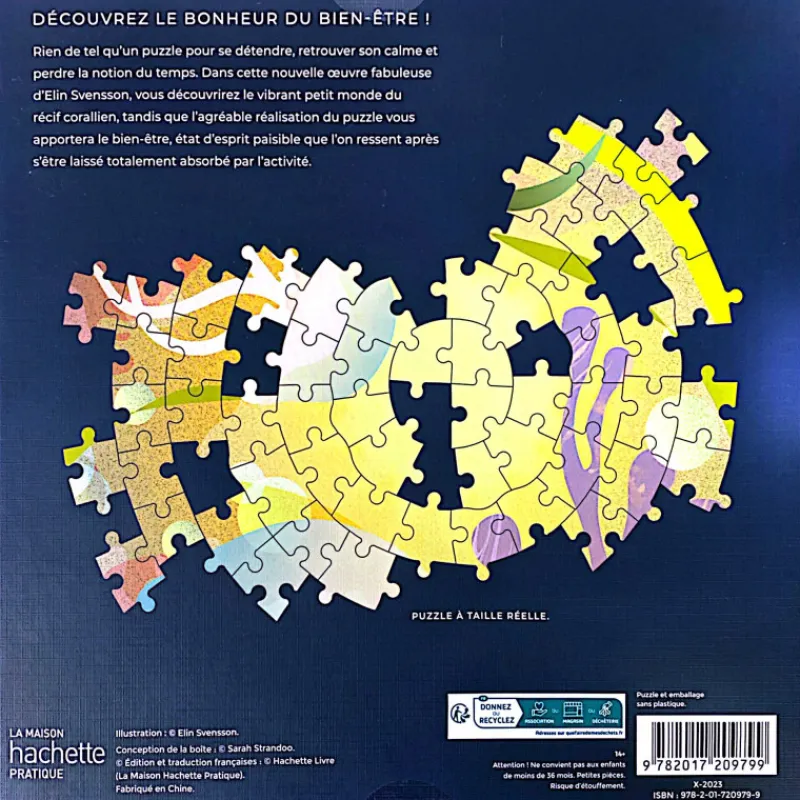 Les Jeux D'Intérieur<HACHETTE Puzzle Rêve de Récif, Pratique