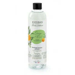 Parfums D'Intérieur<ESTEBAN Recharge de bouquet parfumé 250 ml Orange et Thé vert,