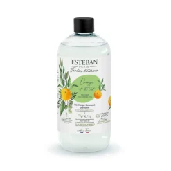 Parfums D'Intérieur<ESTEBAN Recharge de bouquet parfumé 500 ml Orange et Thé vert,