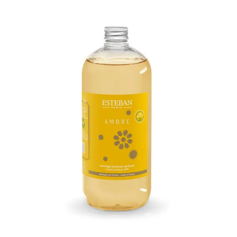 Parfums D'Intérieur<ESTEBAN Recharge de bouquet parfumé 1L Ambre, Estéban