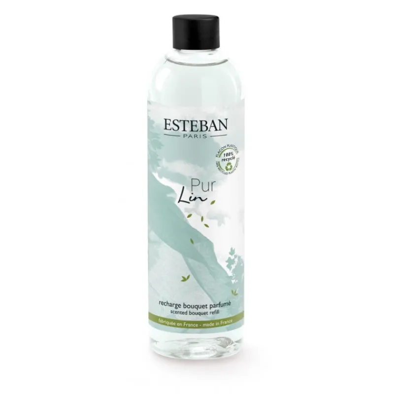 Parfums D'Intérieur<ESTEBAN Recharge de parfum bouquet parfumé 250 ml Pur Lin,
