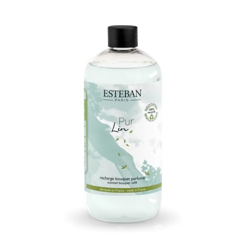 Parfums D'Intérieur<ESTEBAN Recharge de parfum bouquet parfumé 500 ml Pur Lin,