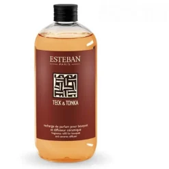 Parfums D'Intérieur<ESTEBAN Recharge de parfum 500ml Teck & Tonka,