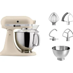 Robots<KITCHENAID Robot Artisan Graine de Lin 5KSM175PSEFL,