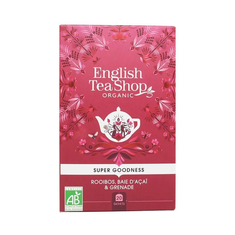 Les Thés Et Tisanes<English Tea Shop Rooibos Bio Baies d'Açaï et Grenade 20 sachets,