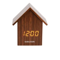 Horloges<KARLSSON Réveil Maison Dark Wood,