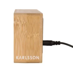 Horloges<KARLSSON Réveil Tube Bambou,