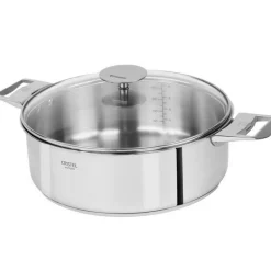Sauteuses Inox<CRISTEL Sauteuse 24cm amovible inox Casteline,