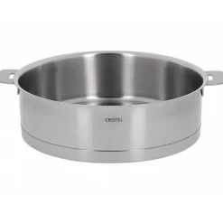 Sauteuses Inox<CRISTEL Sauteuse 24cm inox strate amovible,