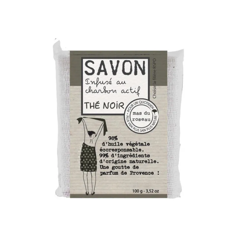 Les Soins|Coin Lavabo<mas du roseau Savon parfumé coloré Thé Noir,