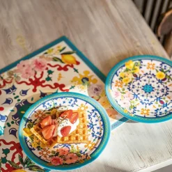 Les Assiettes Dessert|Les Assiettes Creuses<GUZZINI Service de table Flower & Lemon,