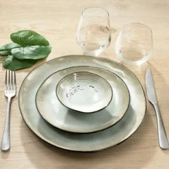 Les Assiettes Dessert|Les Assiettes Creuses<Medard de Noblat Service Vaisselle Shadow Nacre, Médard de Noblat