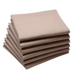 Serviettes<Coucke Serviette de Table Coton Uni 45 x 45 cm,