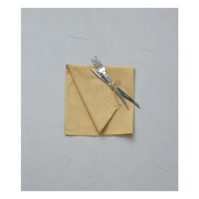 Serviettes<Sylvie Thiriez Serviette de table Prélude Jaune Doré,