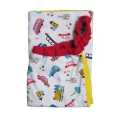 Le Textile Pour Enfant|Essuie-Mains<Les Petits Pinpins Serviette élastiquée Véhicules Multicolores,