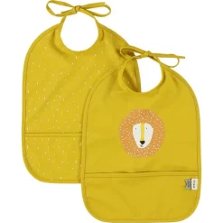 Le Textile Pour Enfant<Trixie Set 2 bavoirs imperméables Mr Lion,