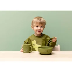 Les Couverts Pour Enfant<Trixie Set 2 cuillères silicone Mr Dino,