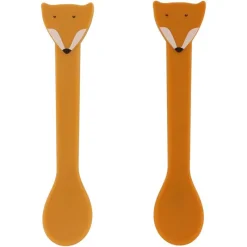 Les Couverts Pour Enfant<Trixie Set 2 cuillères silicone Mr Fox,