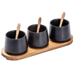 Les Plats Apéritif<Ladelle Set apéritif Onyx Elements,