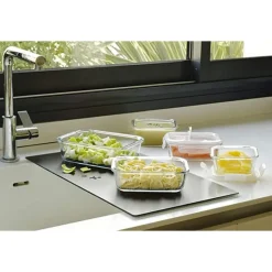 Boîtes Repas Et Accessoires|Boîtes Hermétiques<PEBBLY Set de 5 boîtes en verre,
