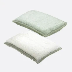 Brosserie|Écologiques<Point Virgule Set de 2 éponges en fibre de bambou,