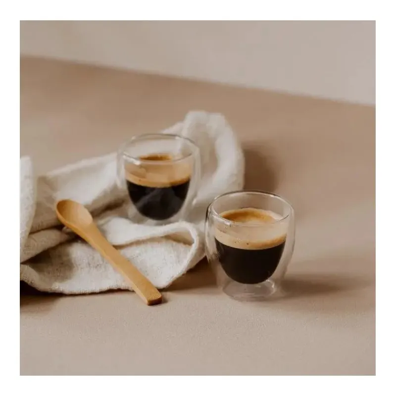 Tout Pour Le Café<Nuts Set de 3 verres double paroi avec cuillères,