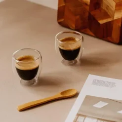 Tout Pour Le Café<Nuts Set de 3 verres double paroi avec cuillères,