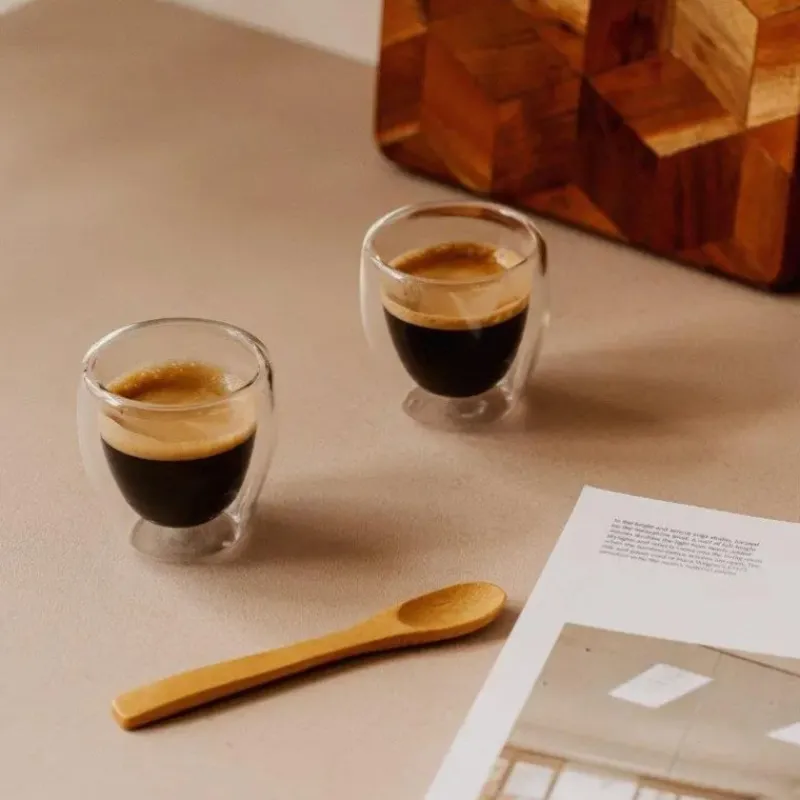 Tout Pour Le Café<Nuts Set de 3 verres double paroi avec cuillères,