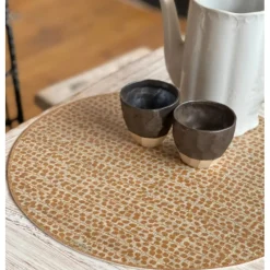 Sets De Table<Beija Flor Set de table en vinyle Poppy Turmeric,