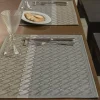 Sets De Table<LE JACQUARD Français Set de table enduit Veine Graphique Feutre,
