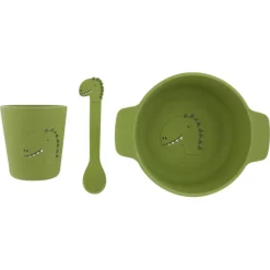La Vaisselle Pour Enfant<Trixie Set repas silicone Mr Dino,