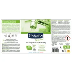 Écologiques|Cuisine<STARWAX Spray vinaigre 14° Soluvert,