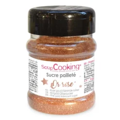 Les Ingrédients Du Pâtissier|Arômes Et Colorants<ScrapCooking Sucre pailleté Or rose,